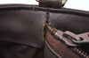 Authentic Burberrys Check Shoulder Cross Body Bag Canvas Leather Khaki  L0493