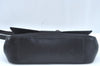 Authentic Salvatore Ferragamo Canvas Leather Shoulder Cross Body Bag Black L0496