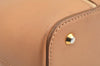 Authentic BURBERRY Vintage Leather Hand Bag Purse Beige L0497