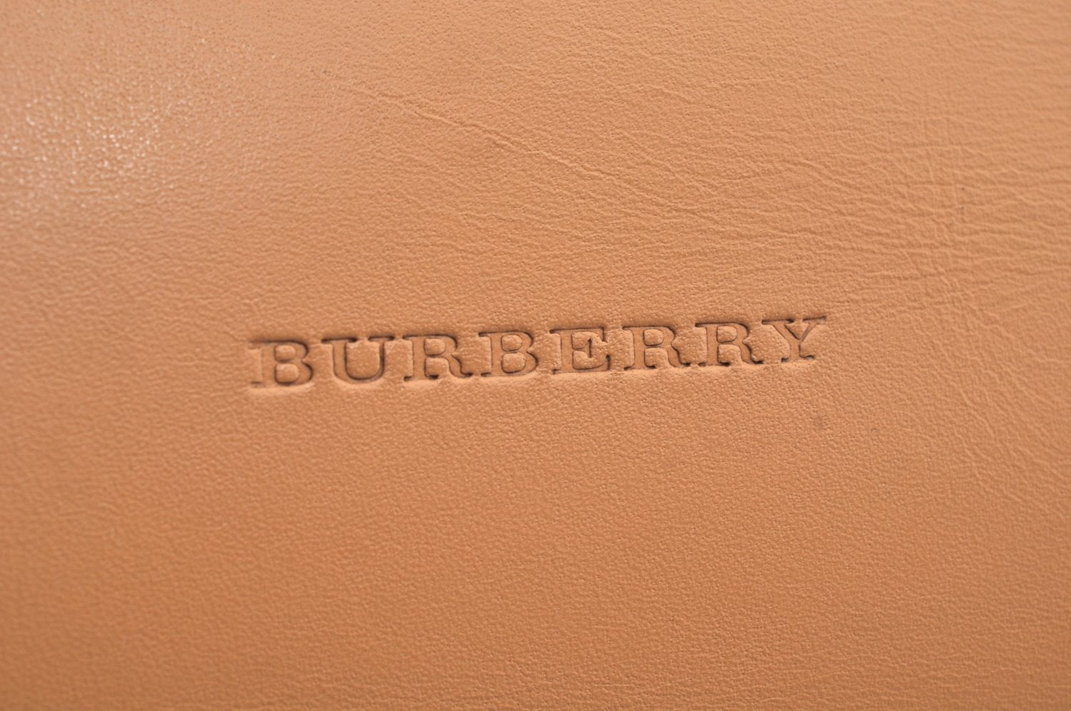 Authentic BURBERRY Vintage Leather Hand Bag Purse Beige L0497