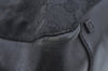 Authentic GUCCI Vintage Hand Tote Bag GG Canvas Leather Black L0498