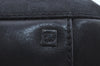 Authentic GUCCI Vintage Hand Tote Bag GG Canvas Leather Black L0498