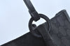 Authentic GUCCI Vintage Hand Tote Bag GG Canvas Leather Black L0498