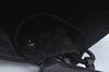 Authentic GUCCI Vintage Hand Tote Bag GG Canvas Leather Black L0498