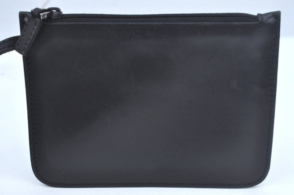 Authentic GUCCI Vintage Hand Tote Bag GG Canvas Leather Black L0498