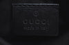 Authentic GUCCI Vintage Hand Tote Bag GG Canvas Leather Black L0498