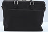 Auth BURBERRY Nylon Leather 2Way Shoulder Briefcase Business Bag Black L0499