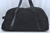 Authentic GUCCI Boston Sholuder Hand Bag Nylon Leather 0120408 Black L0500