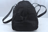 Authentic GUCCI Boston Sholuder Hand Bag Nylon Leather 0120408 Black L0500