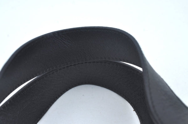Authentic GUCCI Boston Sholuder Hand Bag Nylon Leather 0120408 Black L0500