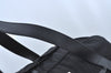 Authentic GUCCI Boston Sholuder Hand Bag Nylon Leather 0120408 Black L0500