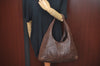 Authentic BOTTEGA VENETA Intrecciato Leather Shoulder Bag Purse Brown L0503