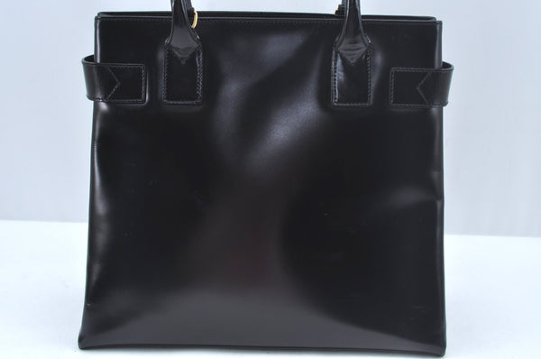 Authentic GUCCI Hand Bag Leather Black Junk L0505
