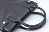 Authentic GUCCI Hand Bag Leather Black Junk L0505