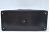Authentic GUCCI Hand Bag Leather Black Junk L0505