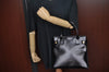 Authentic GUCCI Hand Bag Leather Black Junk L0505