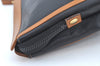 Authentic CELINE Clutch Hand Bag Purse Leather Black Brown L0506
