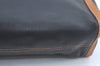 Authentic CELINE Clutch Hand Bag Purse Leather Black Brown L0506