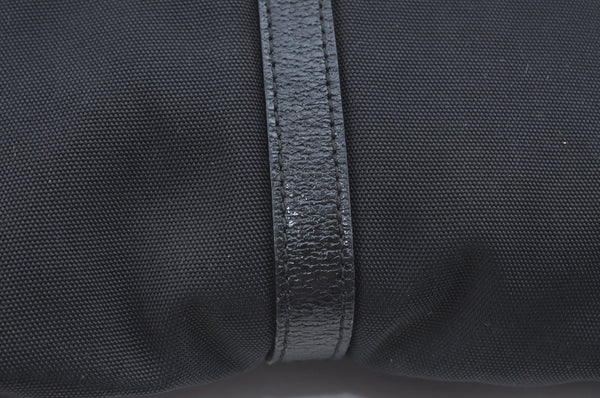 Authentic GUCCI Jackie Shoulder Hand Bag Nylon Leather 0013355 Black L0507