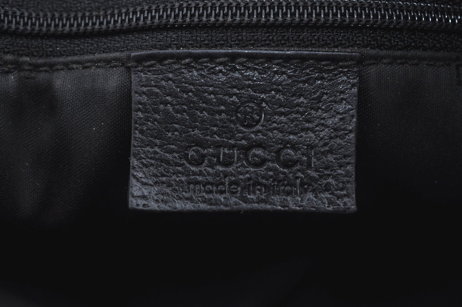 Authentic GUCCI Jackie Shoulder Hand Bag Nylon Leather 0013355 Black L0507