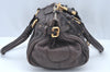 Authentic Chloe Paddington Leather Shoulder Hand Bag Black L0508