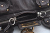 Authentic Chloe Paddington Leather Shoulder Hand Bag Black L0508