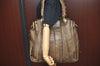 Authentic Chloe Eloise Shoulder Tote Bag Leather Brown L0509