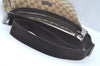 Authentic GUCCI Shoulder Cross Body Bag Purse GG Canvas Leather Brown L0510