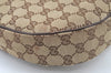 Authentic GUCCI Shoulder Cross Body Bag Purse GG Canvas Leather Brown L0510