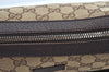 Authentic GUCCI Shoulder Cross Body Bag Purse GG Canvas Leather Brown L0510