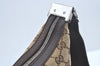 Authentic GUCCI Shoulder Cross Body Bag Purse GG Canvas Leather Brown L0510