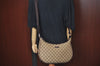 Authentic GUCCI Shoulder Cross Body Bag Purse GG Canvas Leather Brown L0510