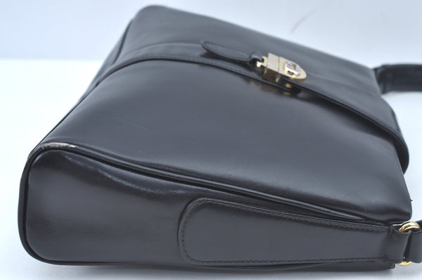 Authentic GUCCI Shoulder Cross Body Hand Bag Purse Leather Black L0512
