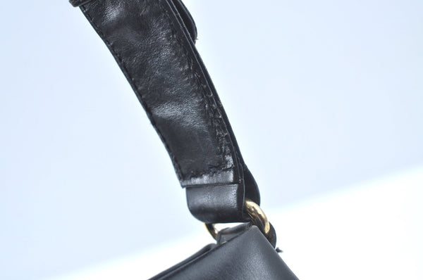 Authentic GUCCI Shoulder Cross Body Hand Bag Purse Leather Black L0512