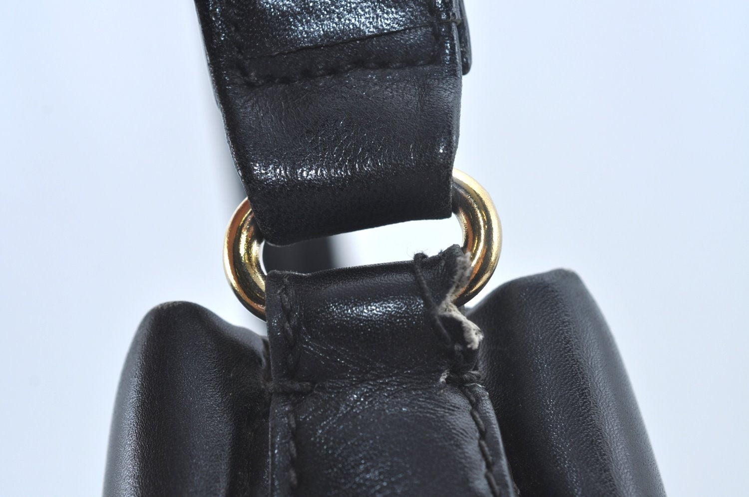 Authentic GUCCI Shoulder Cross Body Hand Bag Purse Leather Black L0512