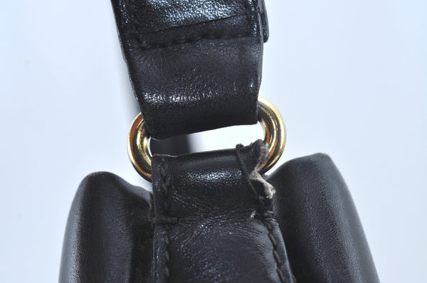 Authentic GUCCI Shoulder Cross Body Hand Bag Purse Leather Black L0512