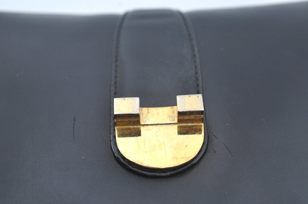 Authentic GUCCI Shoulder Cross Body Hand Bag Purse Leather Black L0512