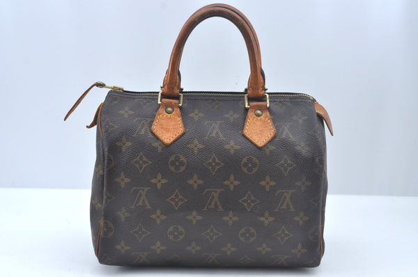 Authentic Louis Vuitton Monogram Speedy 25 Boston Hand Bag Old Model LV L0517