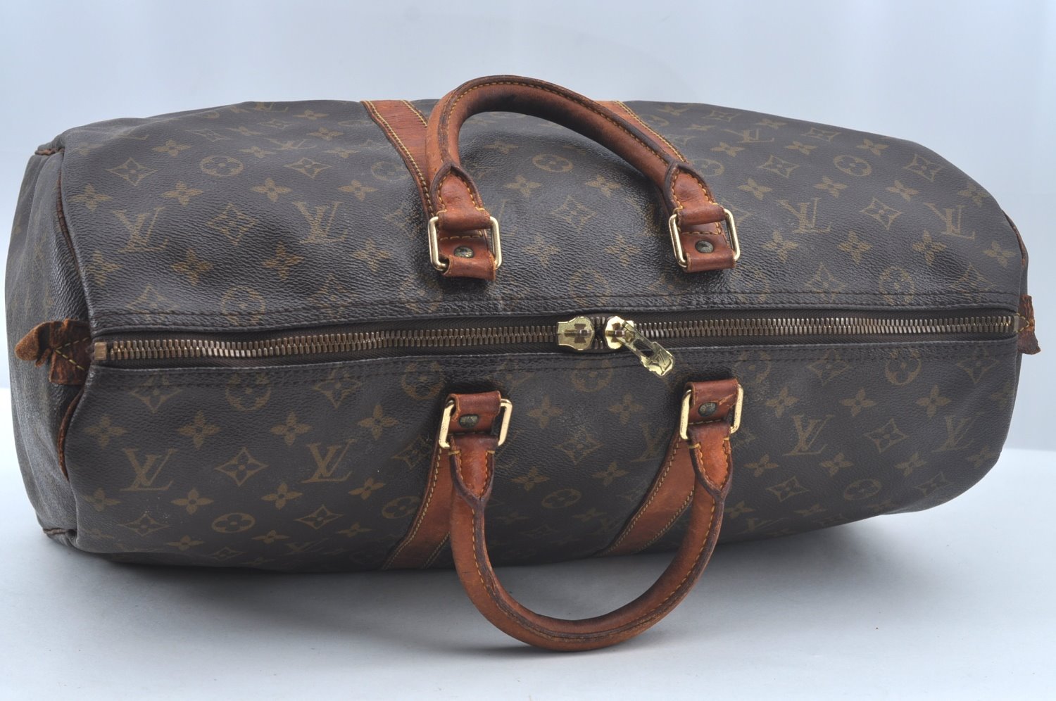 Authentic Louis Vuitton Monogram Keepall 45 Travel Boston Bag M41428 Junk L0518