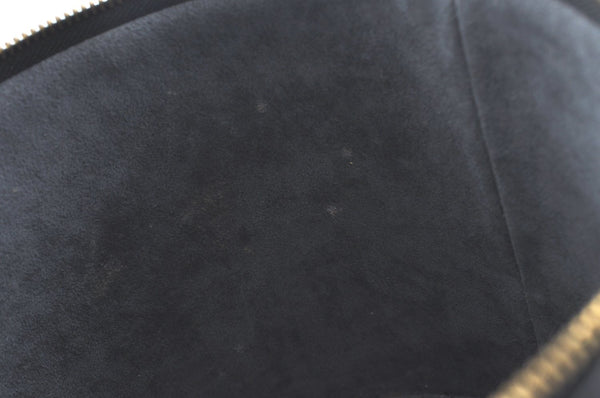 Authentic Louis Vuitton Epi Cannes Cosmetic Hand Bag Purse Black M48032 LV L0519