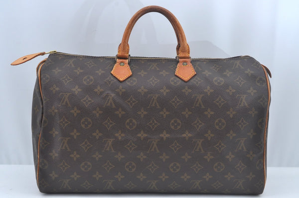 Authentic Louis Vuitton Monogram Speedy 40 Hand Boston Bag Old Model LV L0520