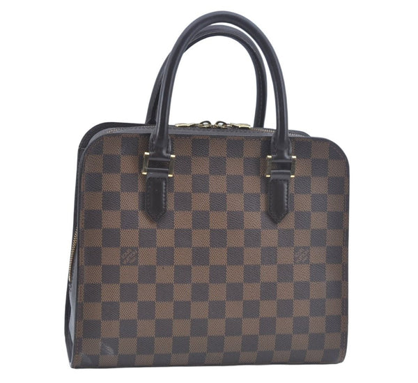 Authentic Louis Vuitton Damier Triana Hand Bag Purse N51155 LV L0521