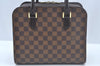 Authentic Louis Vuitton Damier Triana Hand Bag Purse N51155 LV L0521