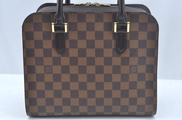 Authentic Louis Vuitton Damier Triana Hand Bag Purse N51155 LV L0521
