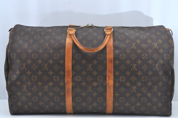 Authentic Louis Vuitton Monogram Keepall 60 Travel Boston Bag M41422 LV L0522