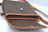 Auth CELINE Macadam Blason Shoulder Cross Body Bag PVC Leather Brown Junk L0523