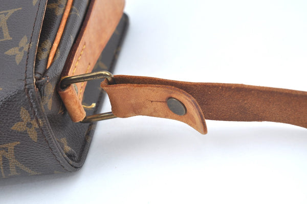 Auth Louis Vuitton Monogram Cartouchiere MM M51253 Shoulder Cross Bag Junk L0528