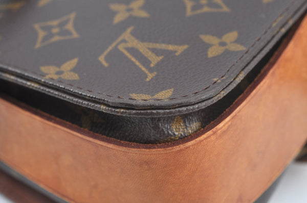 Auth Louis Vuitton Monogram Cartouchiere MM M51253 Shoulder Cross Bag Junk L0528