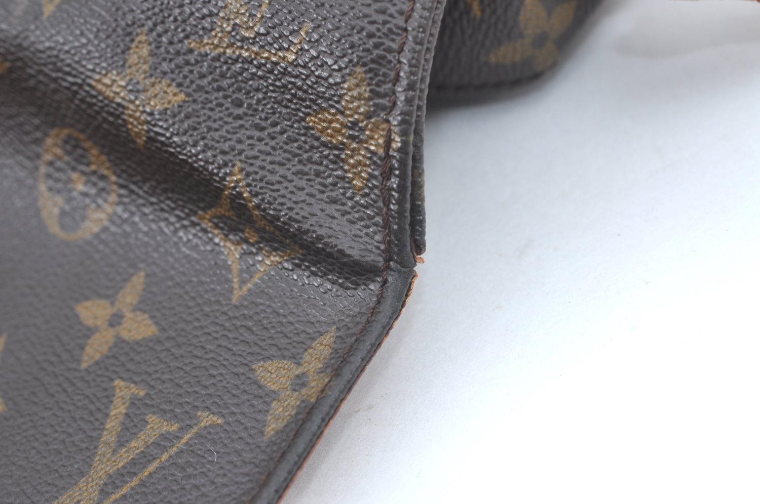 Auth Louis Vuitton Monogram Cartouchiere MM M51253 Shoulder Cross Bag Junk L0528