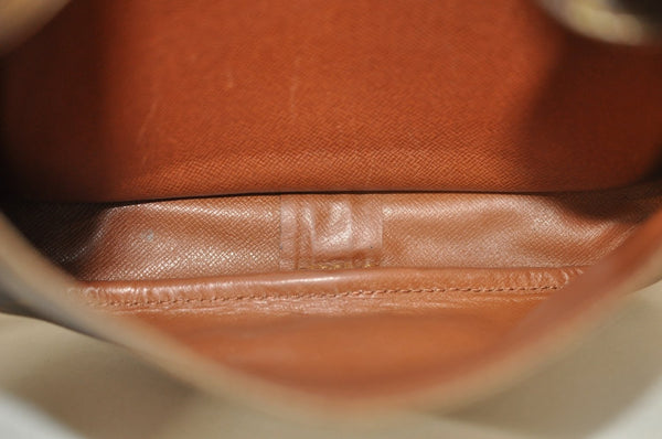 Auth Louis Vuitton Monogram Cartouchiere MM M51253 Shoulder Cross Bag Junk L0528